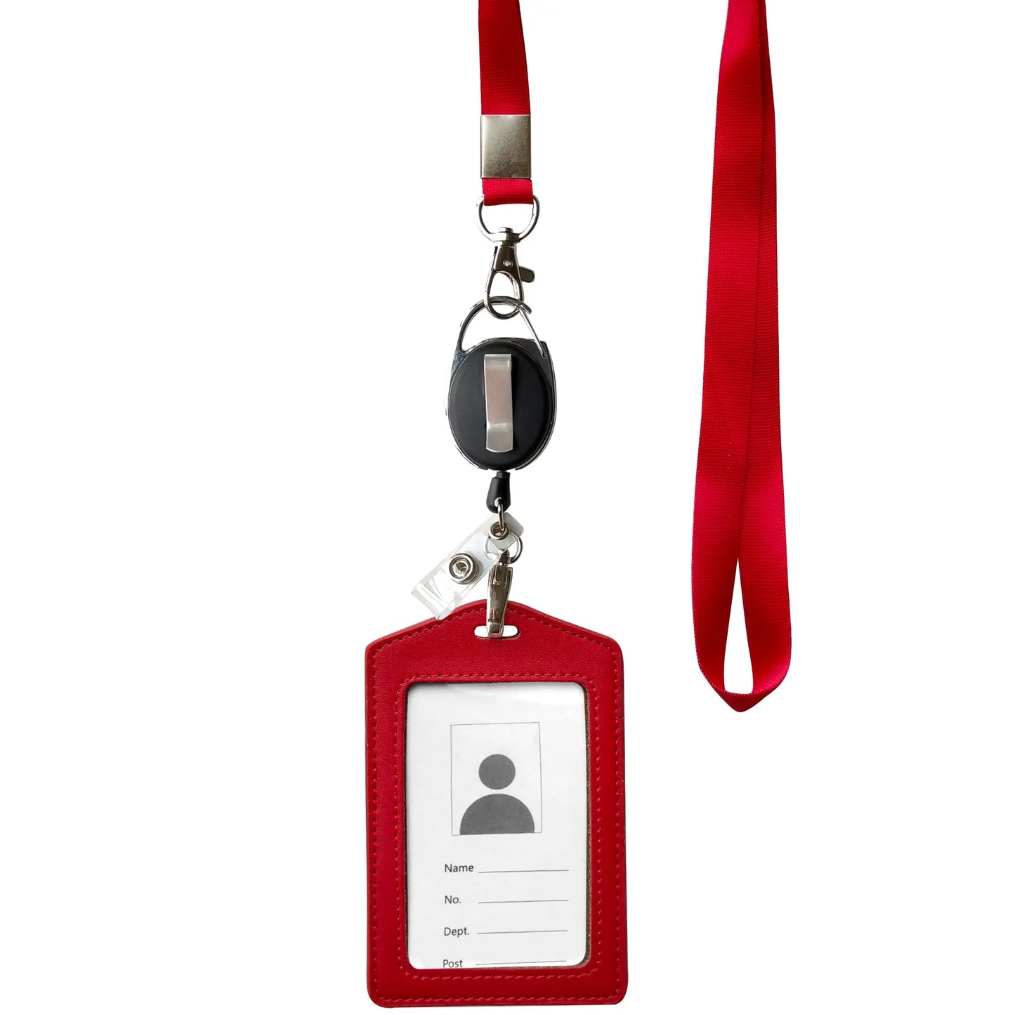 Lanyard with reel badge