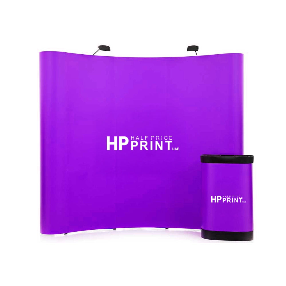 curved pop up display soft case uae