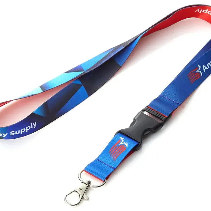 custom lanyard with metal hook and quick release clip dubai