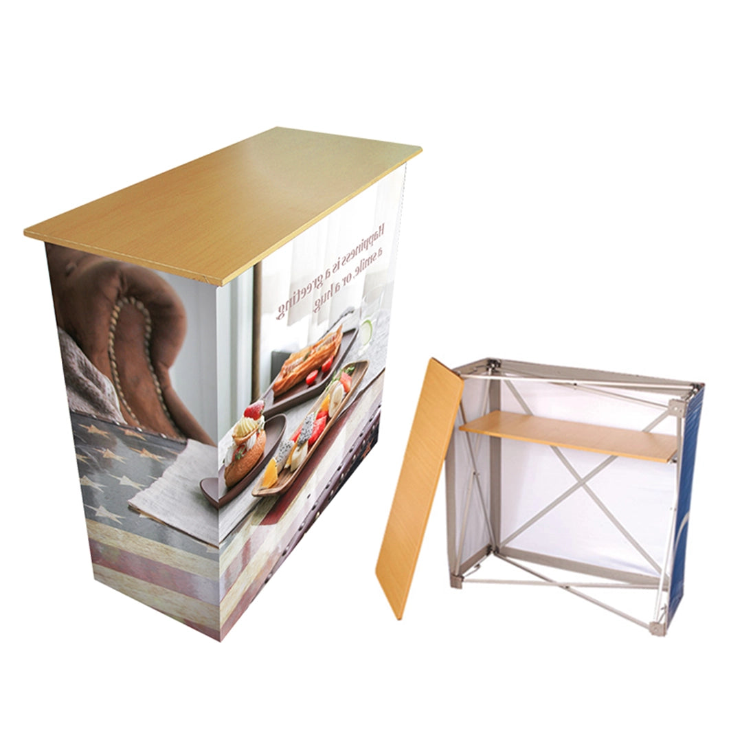 fabric pop-up counter