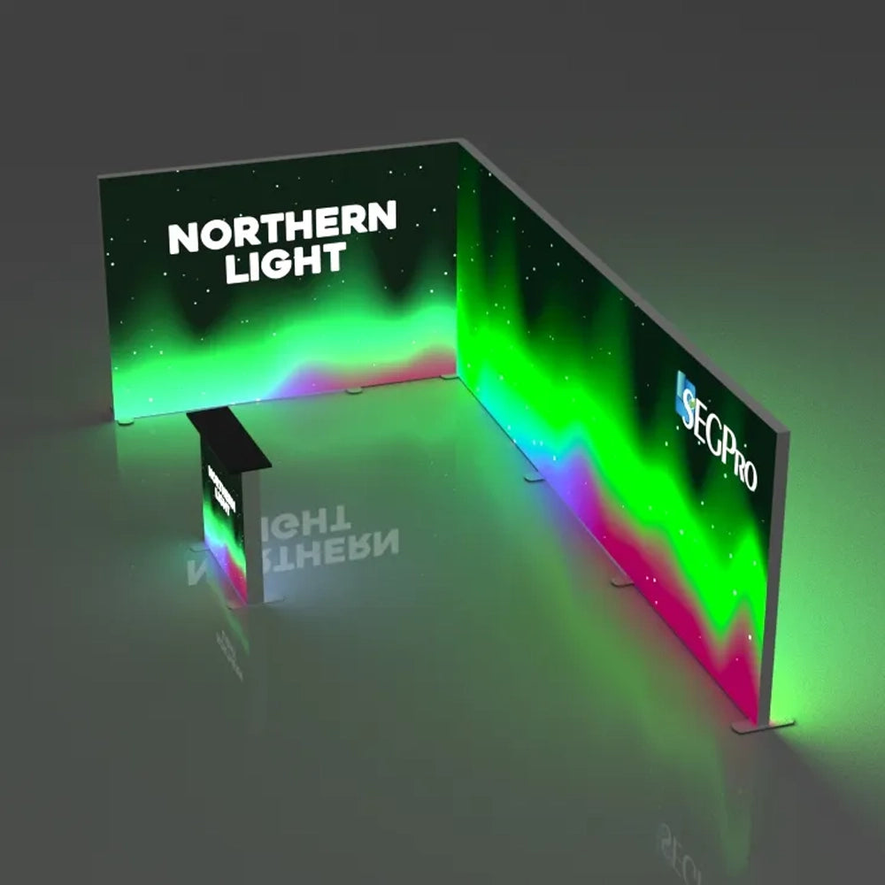 modular backlit booths printing