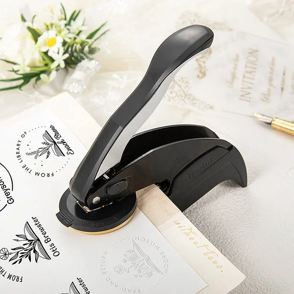 round-shaped embossing seal