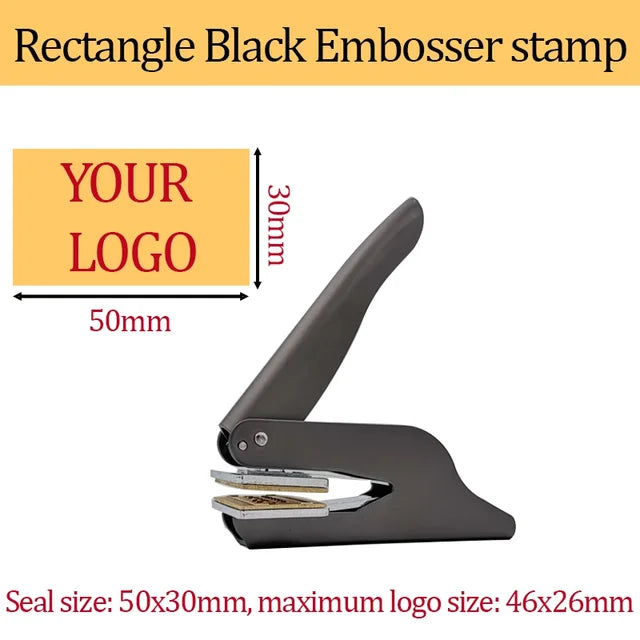 square-shaped embossing seal
