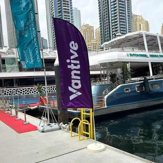 Sail Flag with Vantive Branding by Half Price Print