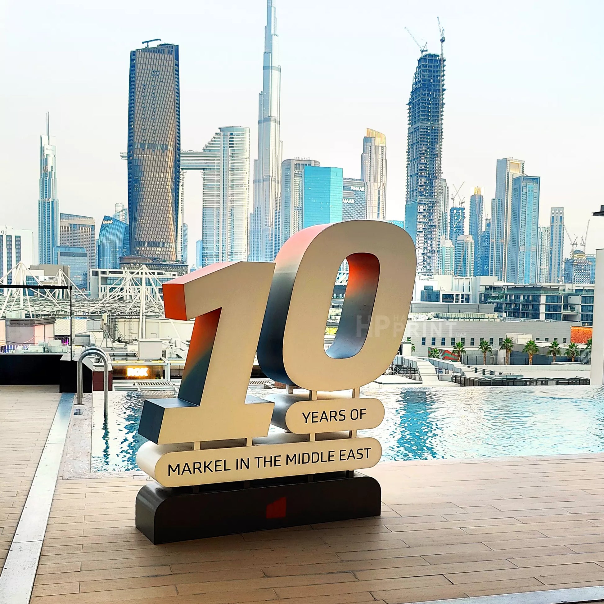 3d lettering signage of Markel Brand