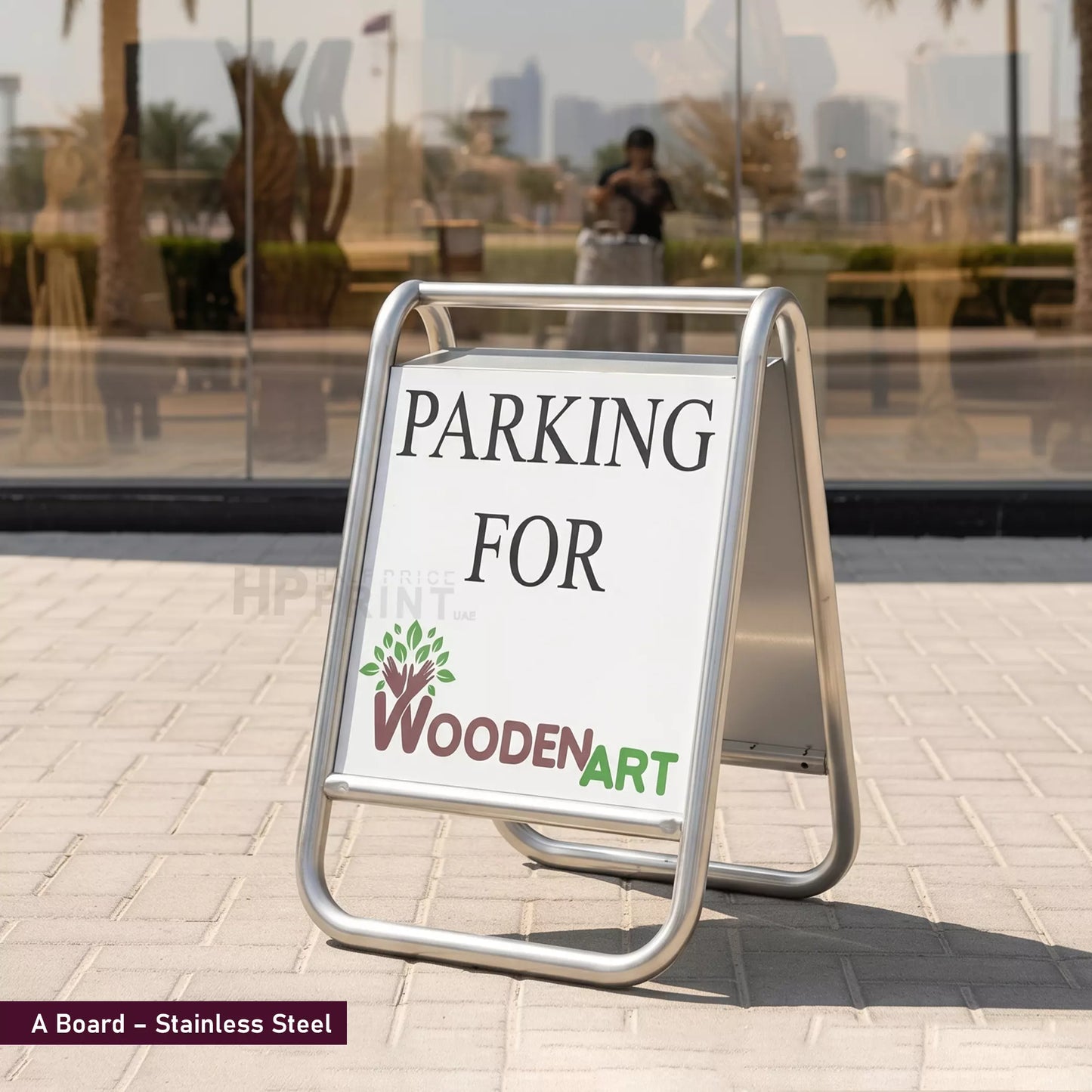 self standing sign
