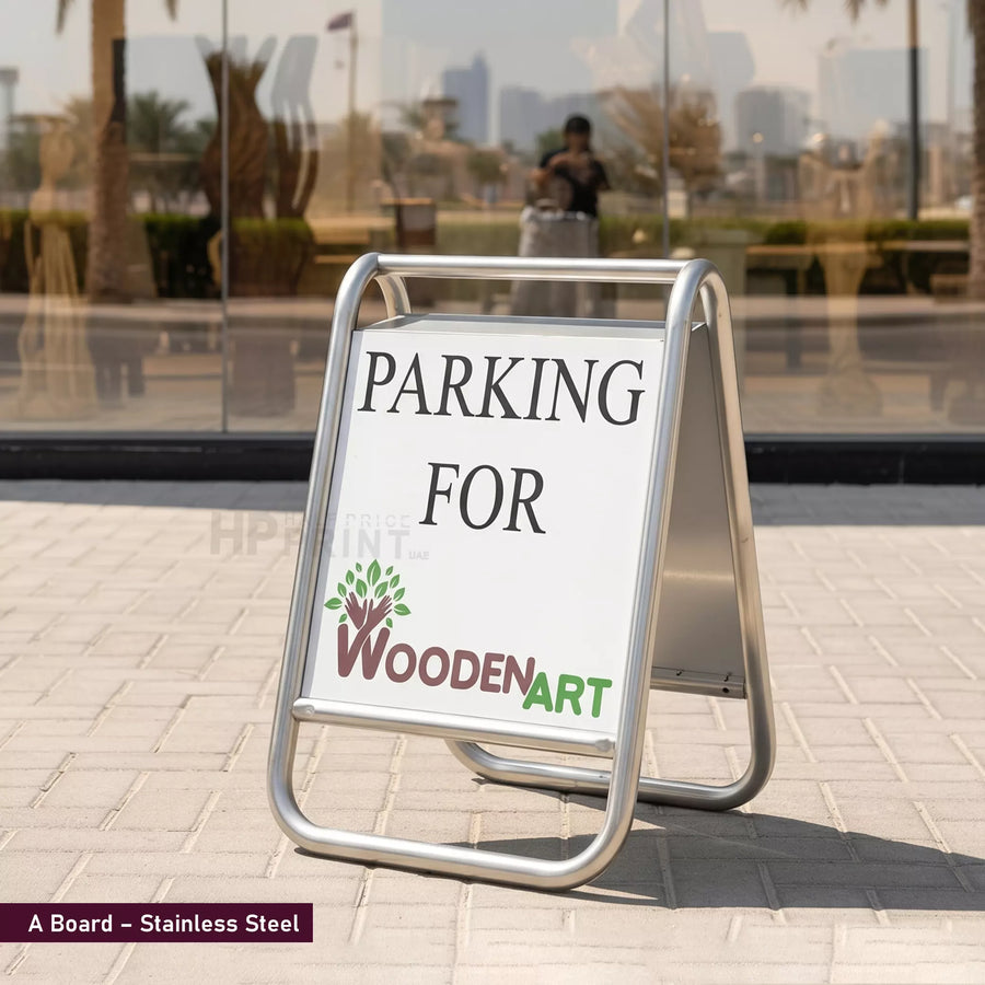self standing sign