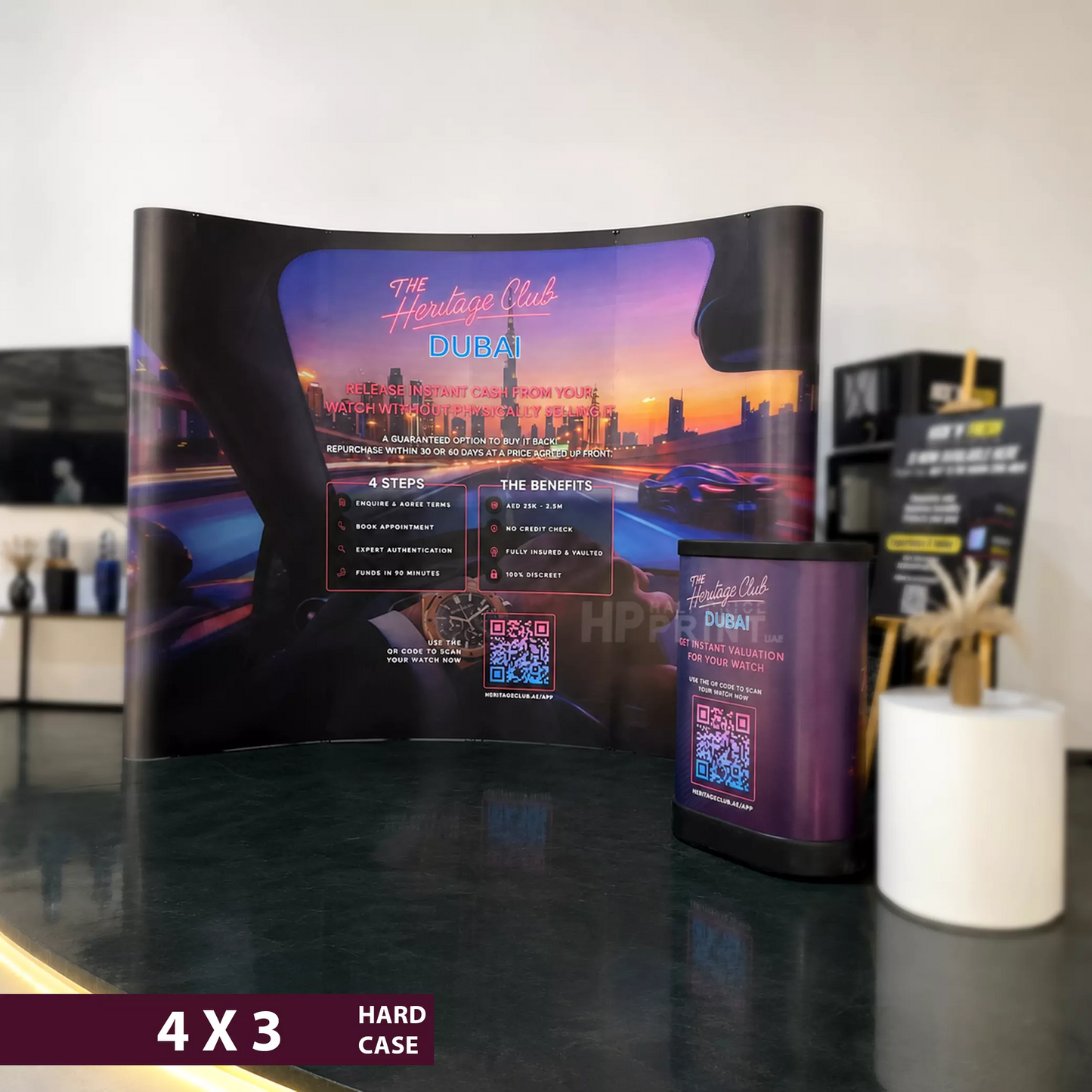 Curved Pop up Stands