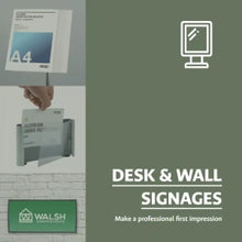 Desk and Wall Signs