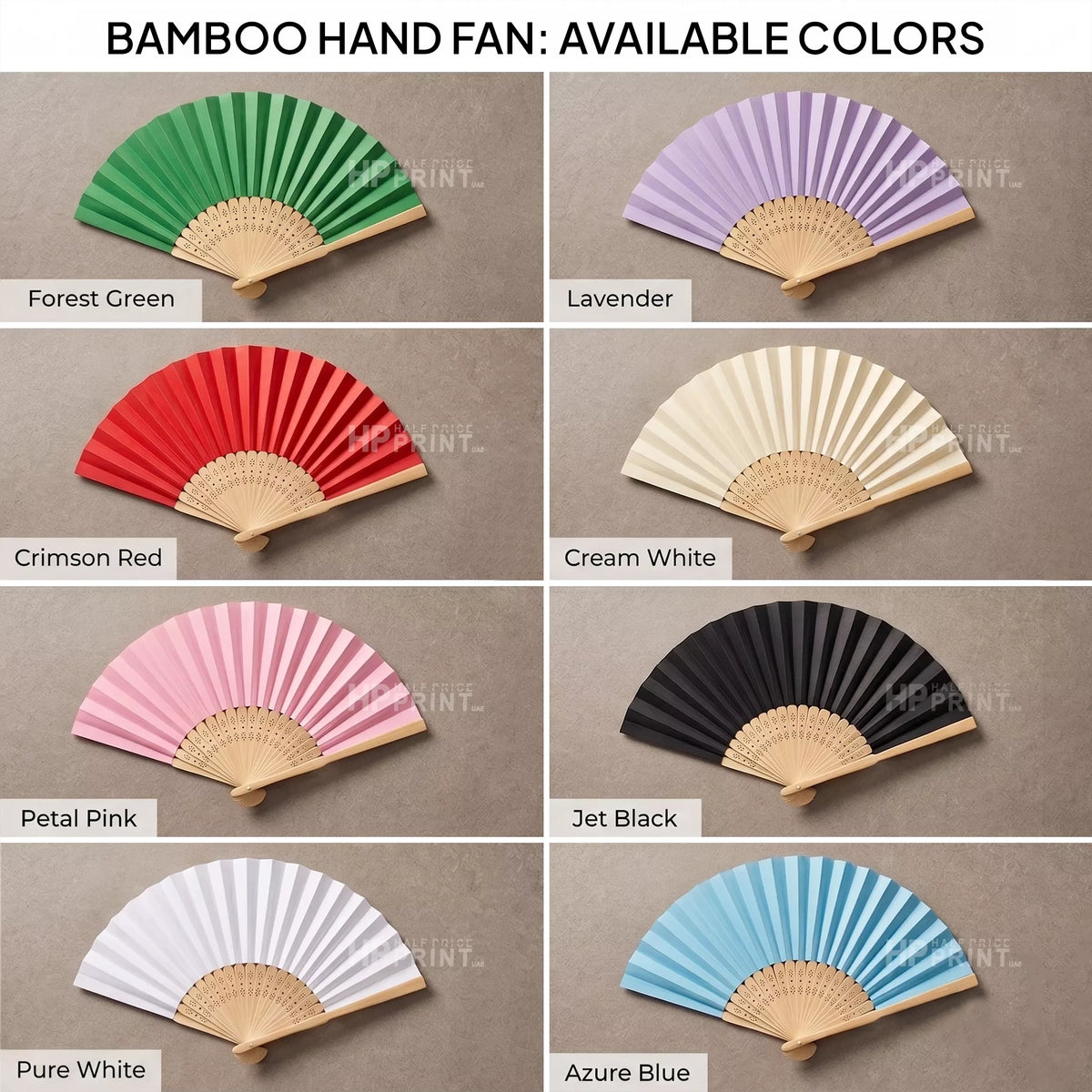 Bamboo hand fan