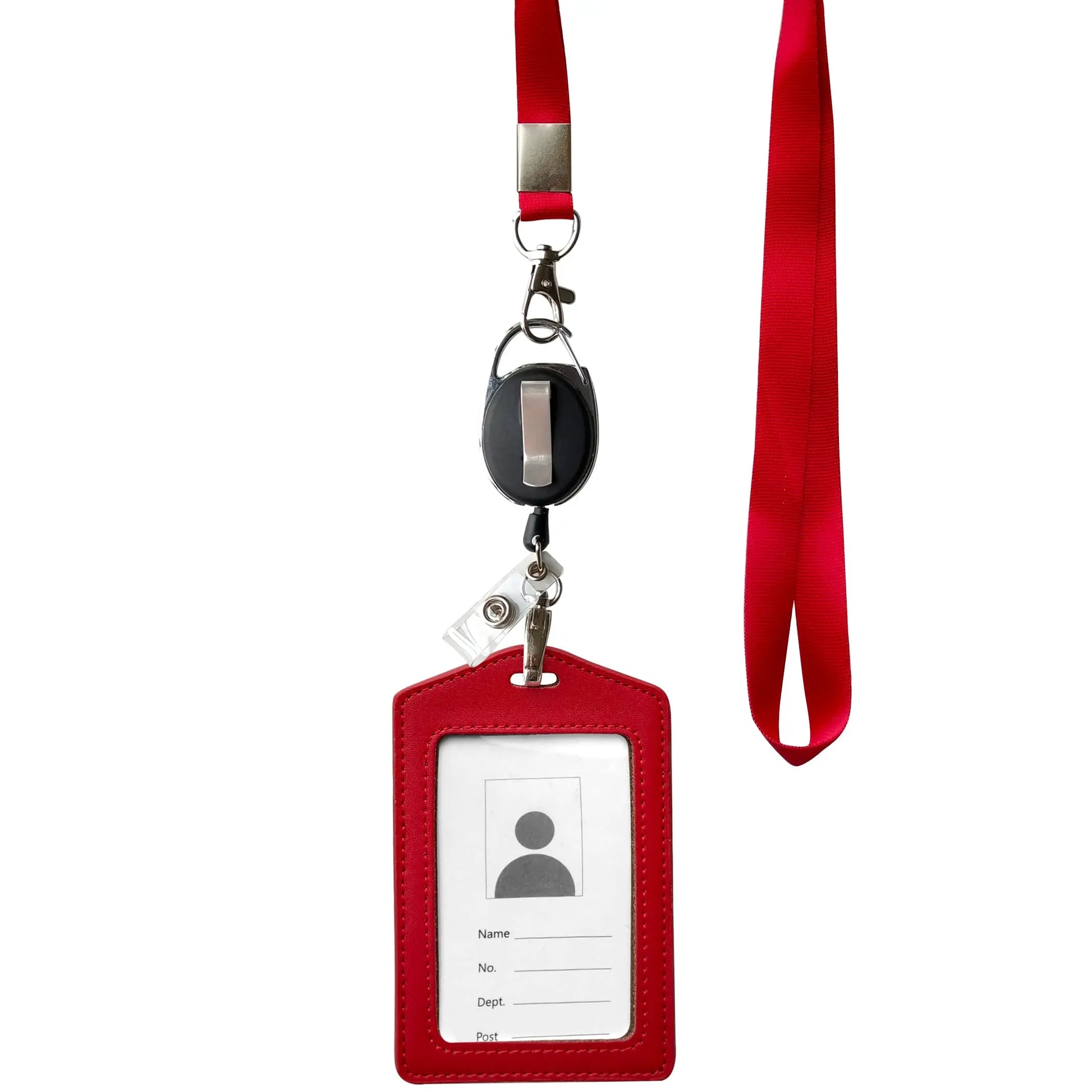 Lanyard with reel badge