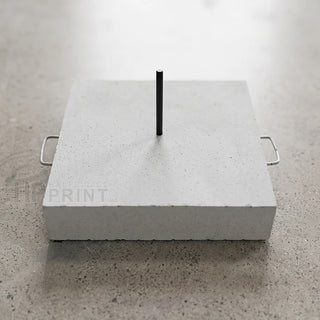 Metal Base with Concrete