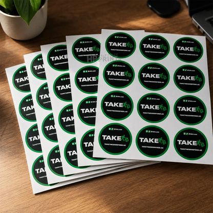 Print and cut stickers