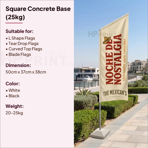 Square Concrete Base (25kgs)