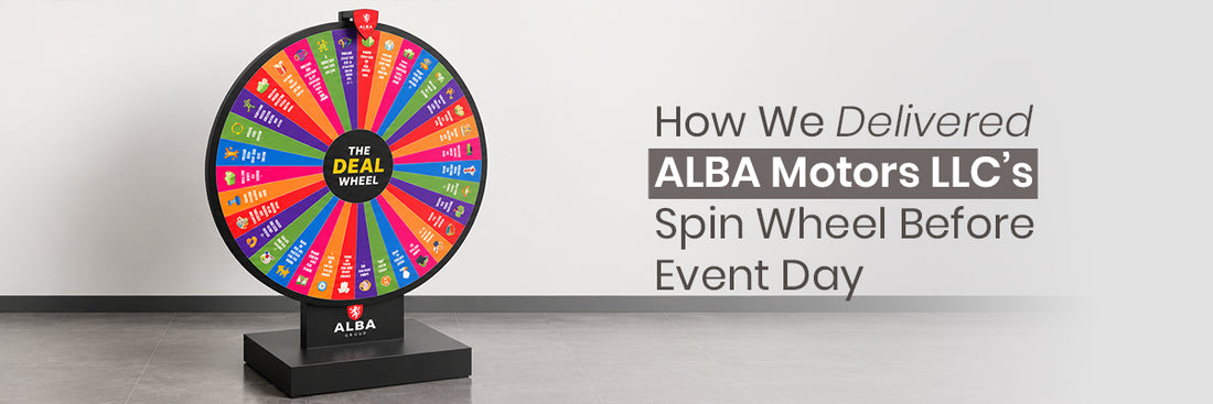 ALBA Motors LLC Gets a Custom Spinning Wheel Ready for Its Promotional Setup