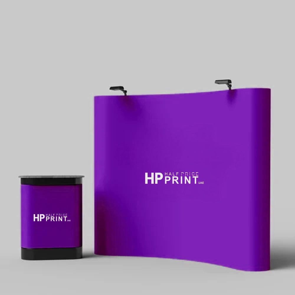 curved Pop up display hard case printing