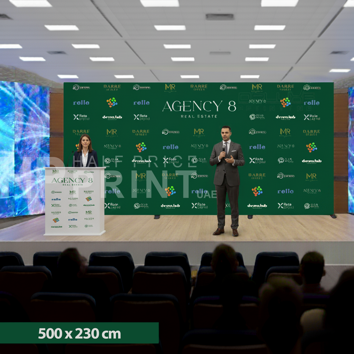 fabric backdrop for Dubai Event Exhibition