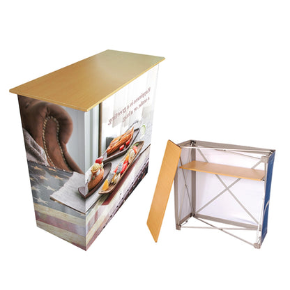 fabric pop-up counter