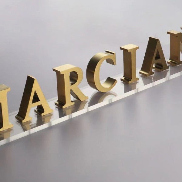 metal letters