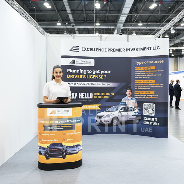 Curved Pop up Display Stands