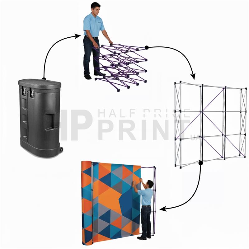 pop up display hard case structure