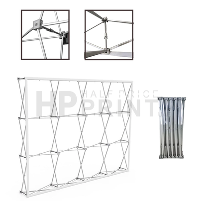 pop up display soft case frame structure