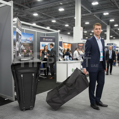 pop up display soft case trolly bag