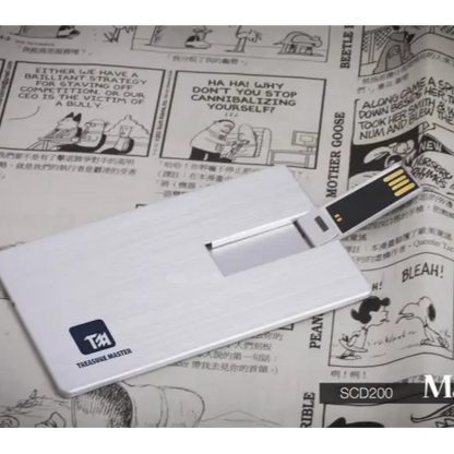 premium silver card usb printing