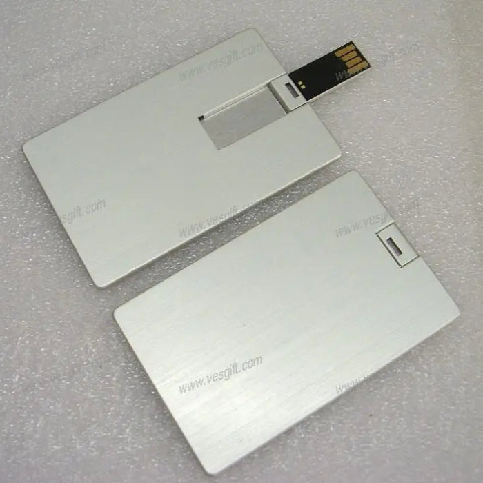 premium silver card usb