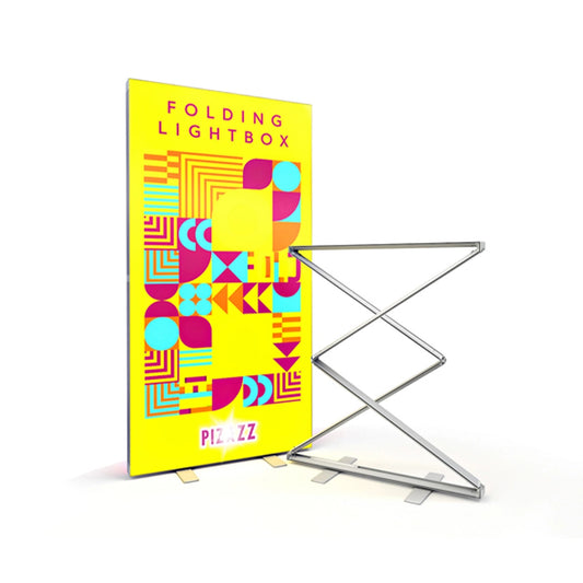 snapfold backlit standee
