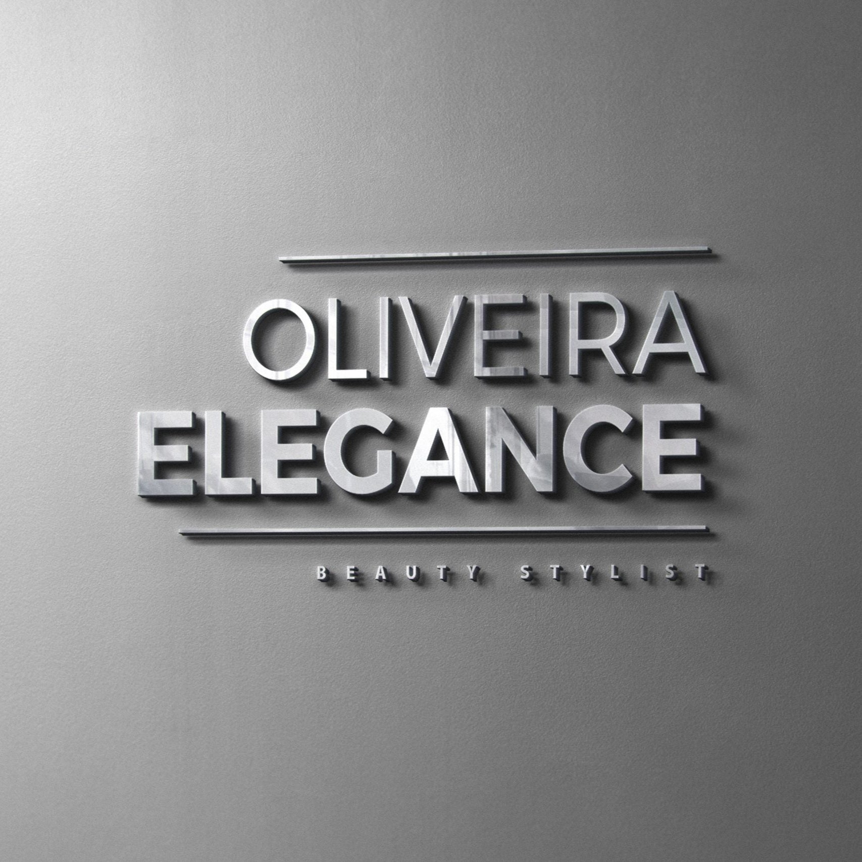 Designed Oliveira Elegance logo with Unlit 3d signage.