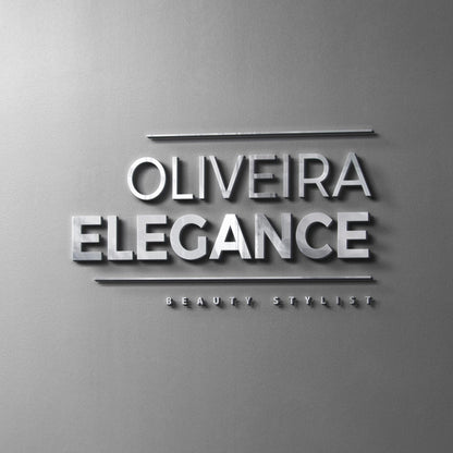 Designed Oliveira Elegance logo with Unlit 3d signage.